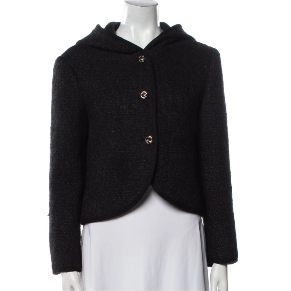 ba&sh Loctave Tweed Hooded Jacket